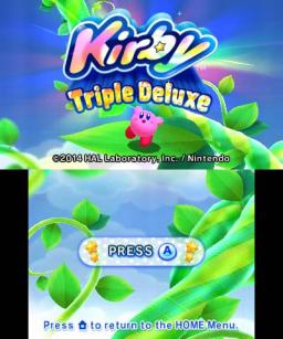 Kirby: Triple Deluxe Title Screen